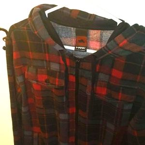 Men's Tony Hawk Flannel Hoodie Medium